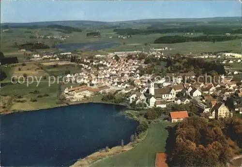 Kisslegg Fliegeraufnahme mit Zeller See und Obersee Schloss Kat. Kisslegg
