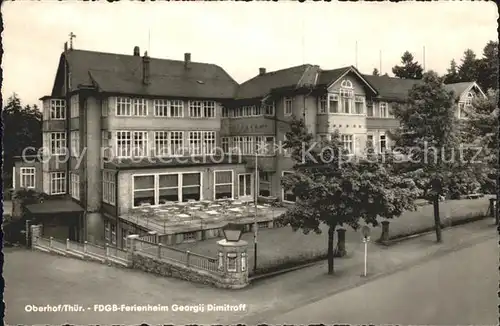 Oberhof Thueringen FDGB Ferienheim Georgij Dimitroff Kat. Oberhof Thueringen