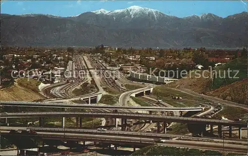 Los Angeles California Junction of San Bernardino and Long Beach Freeway Mt Baldy Kat. Los Angeles