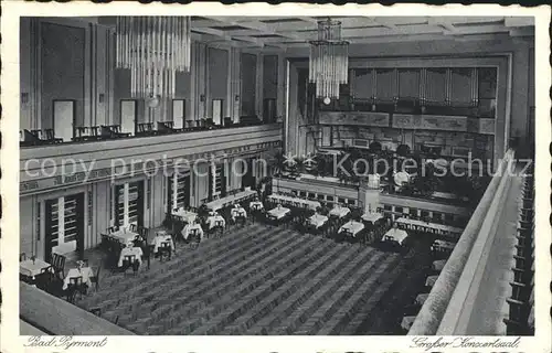 Bad Pyrmont Grosser Konzertsaal Kupfertiefdruck Kat. Bad Pyrmont