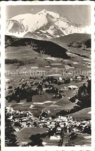 Megeve Panorama avec le Mont Blanc Kat. Megeve