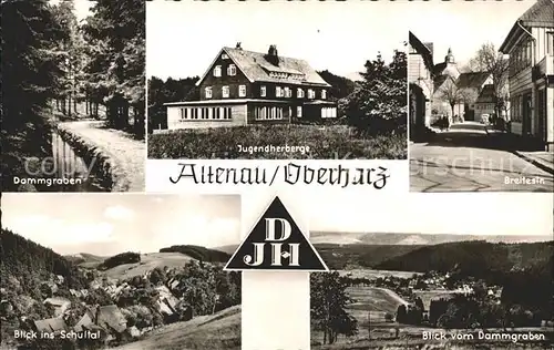 Altenau Harz Dammgraben Jugendherberge Breitestrasse Schultal Kat. Altenau