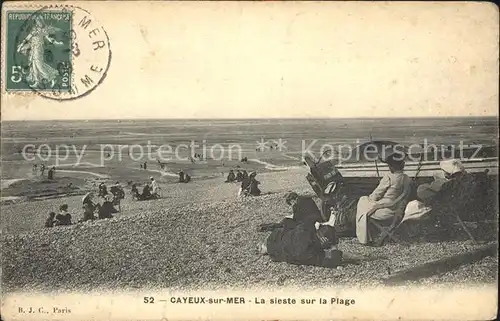 Cayeux sur Mer La sieste sur la Plage Kat. Cayeux sur Mer