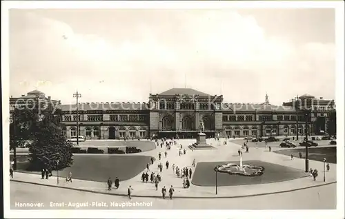 Hannover Ernst August Platz Hauptbahnhof Denkmal Kat. Hannover