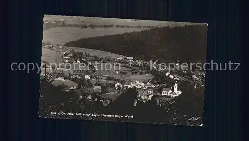 Bayerisch Eisenstein Panorama Blick vom Arber Bayerischer Wald Kat. Bayerisch Eisenstein