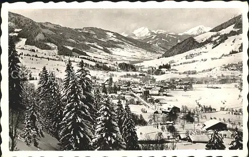 Megeve Station hivernale Val d Arly Winterpanorama Kat. Megeve