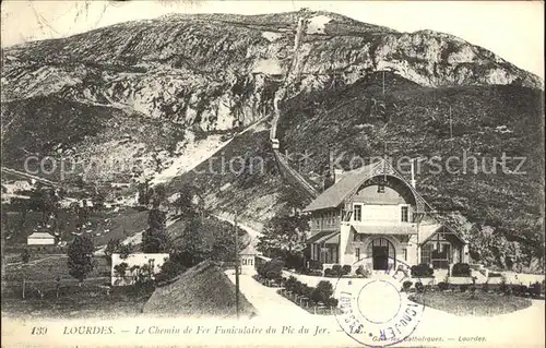 Lourdes Hautes Pyrenees Chemin de Fer Funiculaire du Pic du Jer Kat. Lourdes