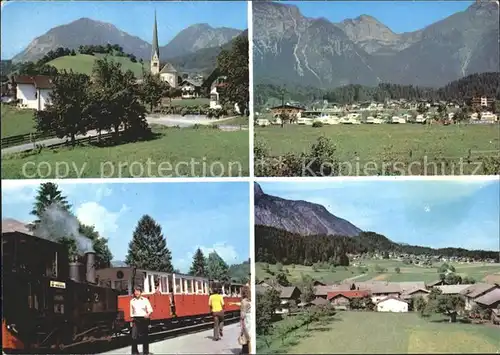 Wiesing Tirol mit Campingplatz und Achenseebahn Kat. Wiesing Schwaz
