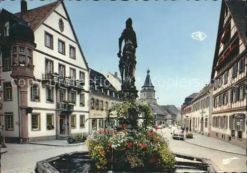 Gengenbach Marktbrunnen Kat. Gengenbach Schwarzwald
