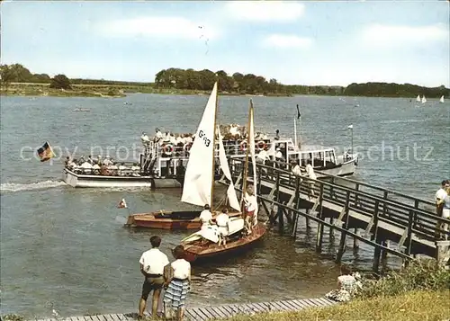 Haltern Hotel Seehof Bootsanlegestelle Fahrgastschiff Kat. Haltern am See