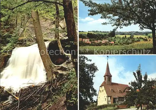 Sechselberg Gasthaus zum Waldhorn Wasserfall Landschaft Kat. Althuette