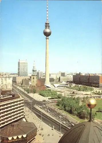Berlin Blick vom Dom Fernsehturm UKW Turm Kat. Berlin