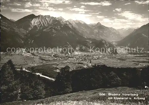 Bludenz Vorarlberg mit Klostertal und Arlberg Kat. Bludenz