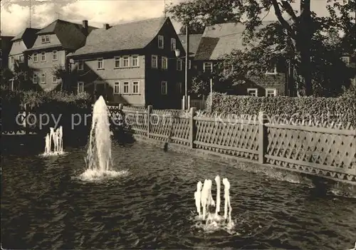 Egelsdorf Dorfmotiv Springbrunnen Kat. Droebischau