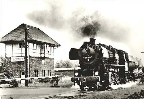 Flechtingen Dampflokomotive im Einsatz Baureihe 52 80 Nahgueterzug Kat. Flechtingen