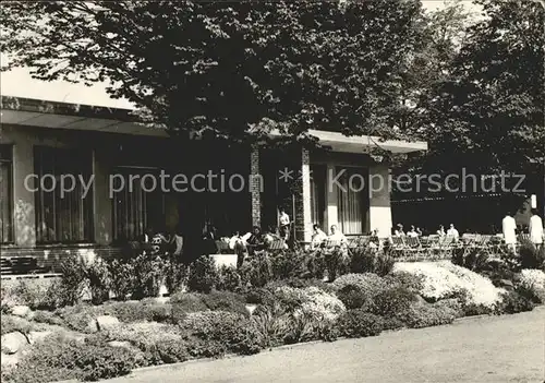 Hoyerswerda Tiergarten Cafe Terrasse Kat. Hoyerswerda