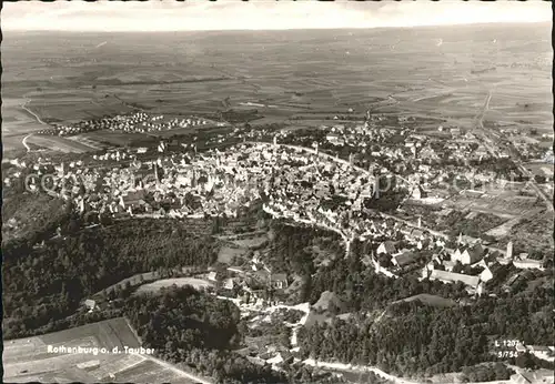 Rothenburg Tauber Fliegeraufnahme Kat. Rothenburg ob der Tauber