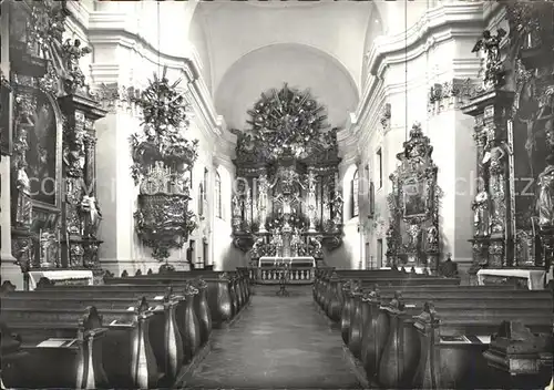 Semmering Niederoesterreich Wallfahrtskirche Maria Schutz Inneres Kat. Semmering