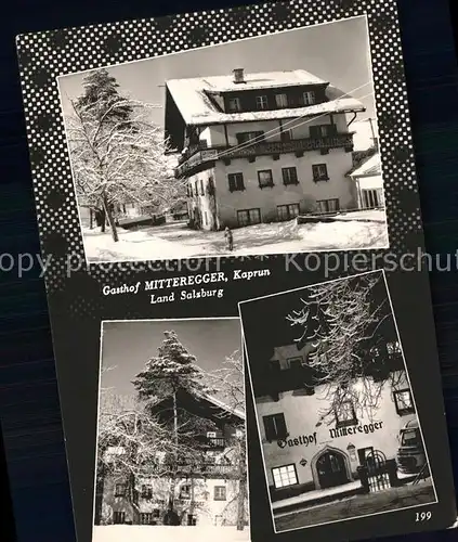 Kaprun Gasthaus Mitteregger Kat. Kaprun