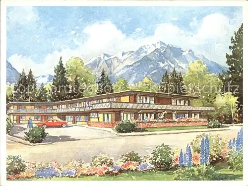 Banff Canada Gammon Hotel Kuenstlerkarte Kat. Banff