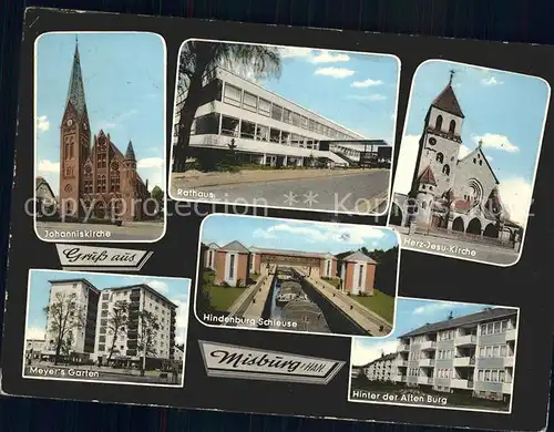 Misburg Anderten Kirchen Hindenburg Schleuse  Kat. Hannover