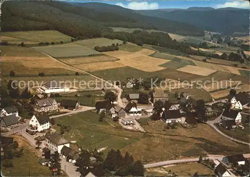 Kirchhundem Fliegeraufnahme Gasthaus Pension Silberger Hof Kat. Kirchhundem Hochsauerland