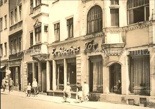 Freiberg Sachsen HO Gaststaette Erbisches Tor Kat. Freiberg