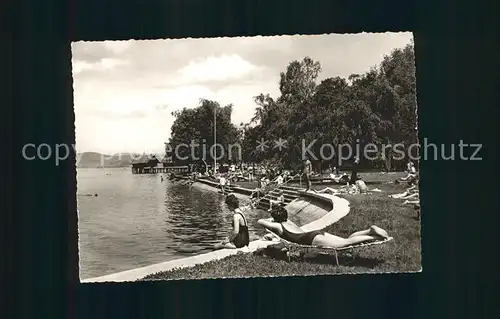 Unteruhldingen Badestelle am Bodensee Kat. Uhldingen Muehlhofen