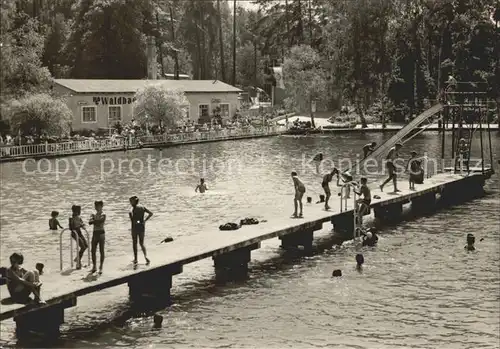 Schmannewitz Freibad Kat. Dahlen Sachsen