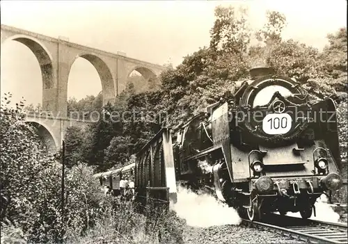 Wuenschendorf Elster Dampflokomotive Baureihe 62 Jubilaeumszug 100 Jahre Elstertalbahn Kat. Wuenschendorf Elster