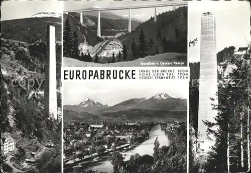 Innsbruck Europabruecke Brennerautobahn Teilansichten Kat. Innsbruck