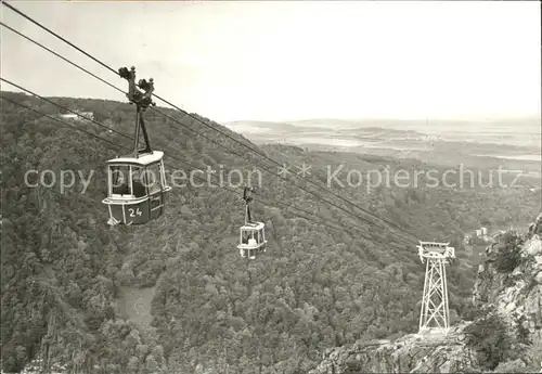 Thale Harz Personenschwebebahn Panorama Kat. Thale