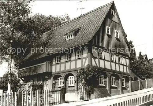 Ebersbach Sachsen 200 Jahre altes Oberlausitzer Umgebindehaus Kat. Ebersbach Sachsen