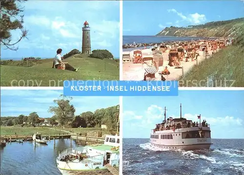 Insel Hiddensee Leuchtturm Strand Hafen Kat. Insel Hiddensee