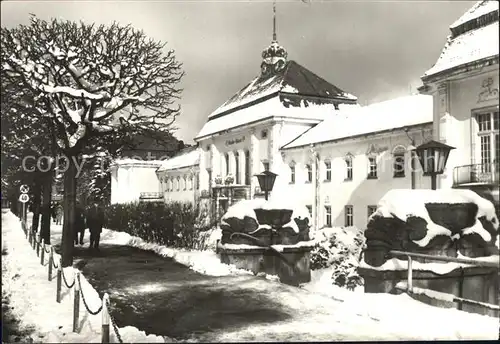 Bad Elster Badehaus im Winter Kat. Bad Elster