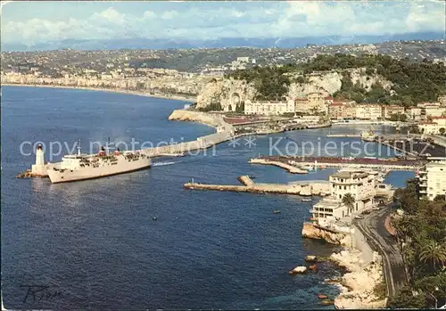 Nice Alpes Maritimes Le Car Ferry partant pour la Corse Kat. Nice