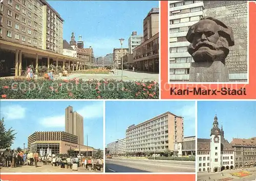 Karl Marx Stadt Rosenhof Karl  Marx  Allee Rathaus Kat. Chemnitz
