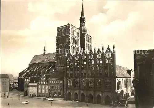 Stralsund Mecklenburg Vorpommern Rathaus Sankt Nicolaikirche Kat. Stralsund