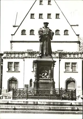 Eisleben Lutherdenkmal Rathaus Kat. Eisleben