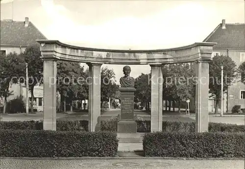 Rathenow Bahnhofsplatz Dunker  Denkmal Kat. Rathenow