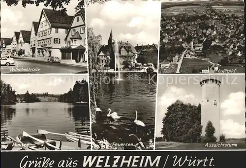 Welzheim Aussichtsturm Wilhelmstrasse Ebnisee Kat. Welzheim