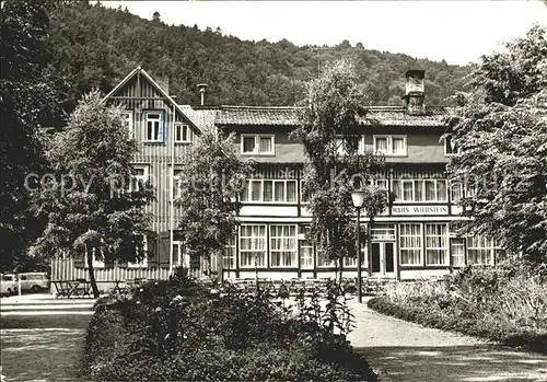 Treseburg Harz FDGB  Erholungsheim Wildstein Kat. Treseburg