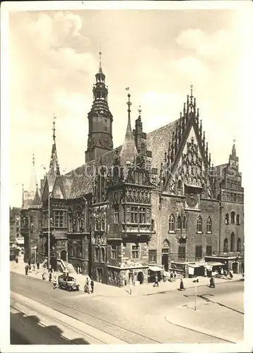 Breslau Niederschlesien Rathaus Kat. Wroclaw