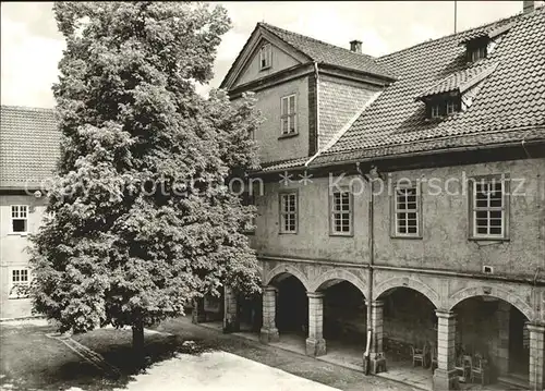 Waltershausen Gotha Schloss Tenneberg Schlosshof Kat. Waltershausen