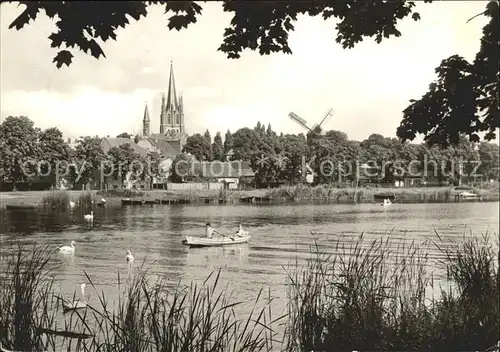 Werder Havel Kirche Muehle Kat. Werder