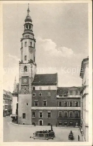Goerlitz Sachsen Rathaus vom Untermarkt Kat. Goerlitz