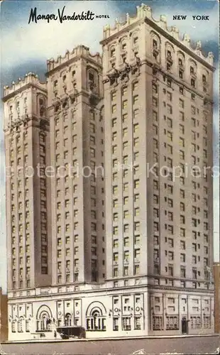 New York City Manger Vangebilt Hotel Park Avenue / New York /