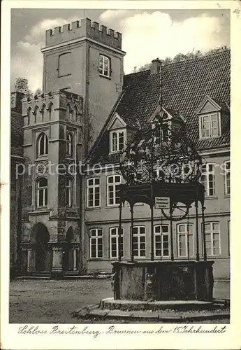 Breitenburg Schloss und Brunnen  Kat. Breitenburg