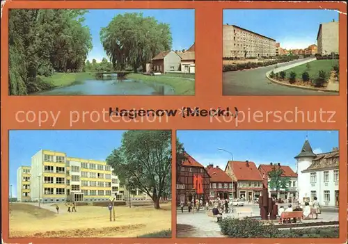 Hagenow am Muehlteich AWG Neue Heimat Rudof Breitscheid Platz Kat. Hagenow
