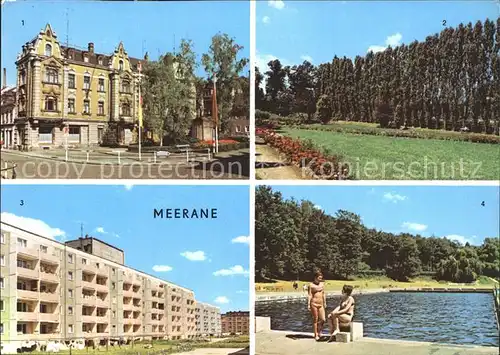 Meerane Freibad Friedrich Engels Ring  Kat. Meerane